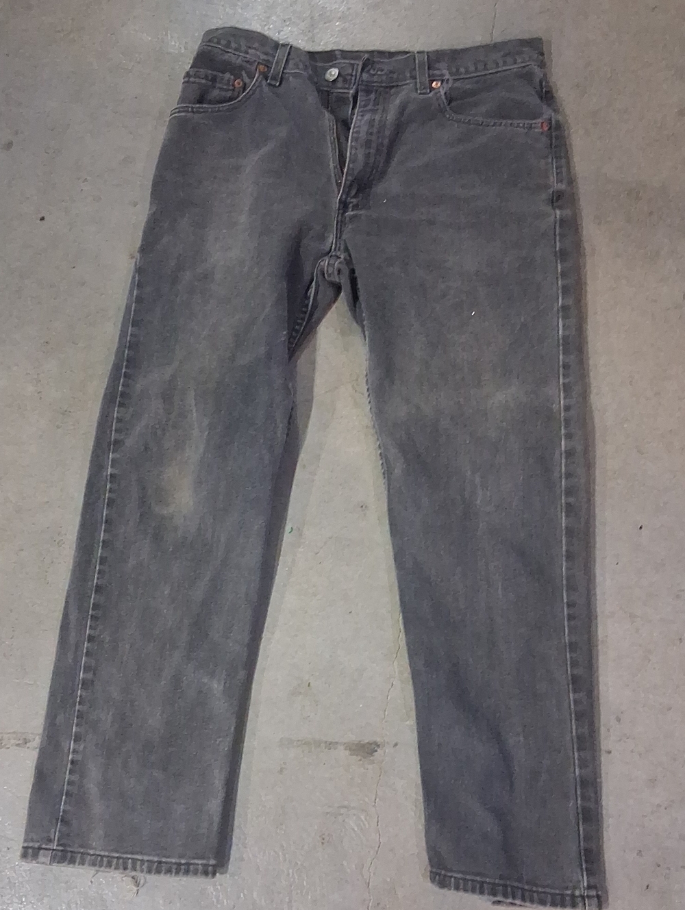 Levi's Men's Vintage Straight Jeans in Faded Black Denim Made In The USA
